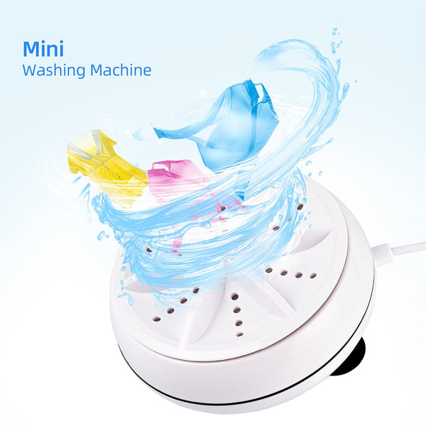 2 in 1 Portable Mini Ultrasonic Washing Machine - Madigy