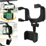 Rearview Mirror 360 Degrees Car Phone Holder Car Accessories-4