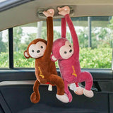 Funny Hanging Monkey Tissue Holder Car Accessories-4